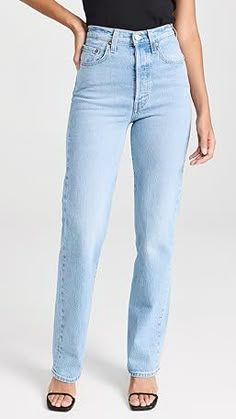 Levi's Ribcage Full Length Jeans | Shopbop Levi's Ribcage, Full Length Jeans, Ribcage Jeans, Levis Outfit, Levis Ribcage, American Workwear, Winter Capsule Wardrobe, Levi Jeans 501, Rib Cage