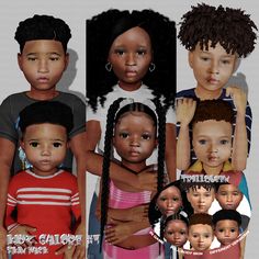 an image of children with different hair styles