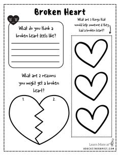 Therapy Worksheets — A Ducks Therapist Heart Worksheet, Social Work Interventions, Counseling Corner, Play Therapy Room, Counseling Kids, Social Emotional Learning Activities, Homeschool Education