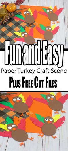 this fun turkey craft is perfect for kids and adults to make it looks like they're