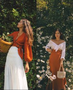 Feminine Energy Outfit Summer, Spanish Romantic Style, Romantic Spanish Outfits, Hacienda Style Outfits, Tuscan Aesthetic Outfits, Mediterranean Style Fashion, Spanish Women Style Outfits, Tomato Girl Aesthetic Outfits, Italian Spring Outfits