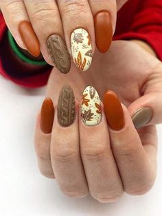 Embrace Thanksgiving vibes with these shiny maple leaf and branch two-tone nail stickers! 🍁 Inspired by #FallNailDesign, these European & American-style decals make #SimpleFallNails effortlessly chic and festive. Perfect for adding a seasonal touch to your #NeutralFallNailColors or experimenting with #BrownFallNails. Ready for the trendiest fall manicure? Try these easy-to-apply stickers for a polished, seasonal look! #NailTutorial Thanksgiving Nail Designs, Unghie Nail Art, November Nails, Trendy Nail Art Designs, Nagel Tips, Easy Nails