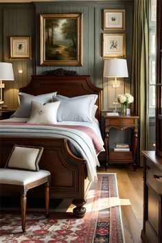 How to Decorate in an English Country Style English Country House Interior, English Country Bedroom, English Country Decor, Country House Interior, English Decor, Decor Minimalist, Wallpaper Bedroom, Beautiful Bedrooms