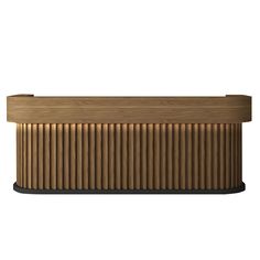 an image of a wooden bench on a white background in the style of art deco