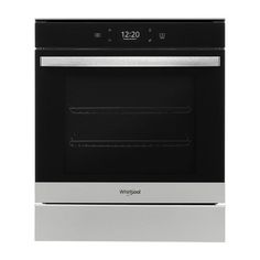 an oven with the door open on a white background