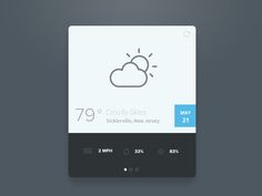 the weather app is displayed on a smartphone screen, with an arrow pointing to it