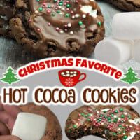 christmas favorite hot cocoa cookies with marshmallows