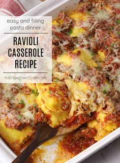 a casserole dish with meat and cheese in it, on a white plate