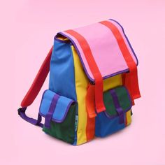 Colorful Backpacks, Kids' Bag, Sopot, Carry All Bag, Mode Inspiration, Small Bag, Colorful Fashion, Small Bags, Look Fashion