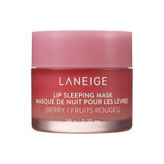 This iconic, fan-fave pout perfector is a special intensive-care mask for lips. With nourishing Berry Fruit Complex™, Murumuru seed and Shea butter. BENEFITS This leave-on mask helps nourish & deliver lasting moisture while you sleep to reveal smooth & supple looking lips. SUGGESTED USE Apply generously to the lips in the evening & leave on overnight. Gently wipe off excess in the morning as needed. Laneige Lip, Lip Scrubs, Laneige Lip Sleeping Mask, Berry Fruit, Lip Sleeping Mask, Smooth Lips, Lip Hydration, Sleeping Mask, Gummy Bear