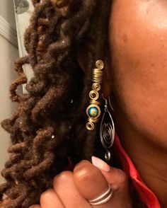 Cute lightweight beaded loc jewelry to add a little pop to your hair! Crystal Hair Beads, Loc Accessories Jewelry, Charms In Hair, Dread Decorations, Diy Loc Jewelry, Locs Products, Real Locs, Braid Charms, Loc Accessories