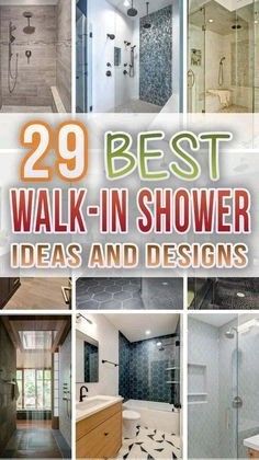 the best walk - in shower ideas and designs for your home or office, from small to large