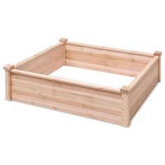 a wooden bed frame is shown on a white background