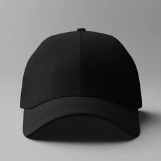 Cap Png, Hat Mockup, Plain Black T Shirt, Pos Design, Plain Baseball Caps, Cap Mockup, Plain Caps, Black Baseball Cap, New Era Cap