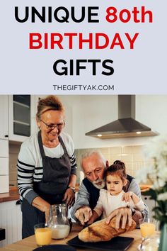 Your parents & grandparents don’t need the world on their 80th birthday. They just want to feel loved. Don’t lose your mind trying to make it perfect on your own. We have the gifting part done. Check out the top 29 best gifts ideas and decorations for the perfect 80th birthday. From digital frames to personalized family tree charts there is something for every octogenarian! https://thegiftyak.com/gift-ideas/29-best-80th-birthday-gift-ideas-senior-elderly-gifts/ 80th Birthday Diy Gifts, Creative 80th Birthday Gifts, Gift 80th Birthday, 80 Year Birthday Ideas, 80th Bday Gift Ideas, 8oth Birthday Party Ideas, Grandma 80th Birthday Gift, Mens 80th Birthday Party Ideas, 80 Birthday Gifts For Him