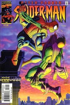 the cover to spider - man comic book