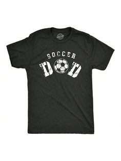 This Dad LOVES soccerMens Soccer Dad T Shirt Funny Cool Fathers Day Gift Soccer Ball Graphic Tee For Guys Heather Black Casual   Composite Fabric   Medium Stretch  Men Clothing, size features are:Bust: ,Length: ,Sleeve Length: Funny Gamer Shirt, Elastic Jeans, Cool Fathers Day Gifts, Long Sleeve Denim Jacket, Girls Fall Outfits, Mens Soccer, Sporty Casual, Funny Fathers Day, Gaming Shirt