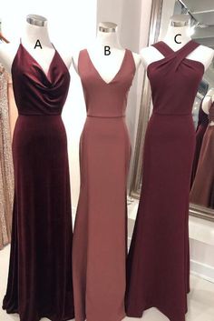 Contact us: lisamony@outlook.com Please left message what color you need when you order it.Besides the picture color, you can also choose any color you want.  A Line Long Burgundy Bridesmaid Dresses  Processing time: 12-21 business days Shipping Time: 3-5 business days  "Fabric:Stain Hemline/Train:Floor-length Back Detail: Zipper Sleeve Length: Embellishments: Shown Color: Refer to Image Built-In Bra: Yes" This is a Made-to-Order item. All colors and sizes are available and we start processing/t Bridesmaid Dresses Mermaid, Bridesmaid Dresses Burgundy, Mermaid Long Bridesmaid Dresses, Burgundy Bridesmaid Dresses Long, Dresses Burgundy, Mermaid Bridesmaid, Burgundy Bridesmaid, Affordable Prom Dresses, Mermaid Bridesmaid Dresses