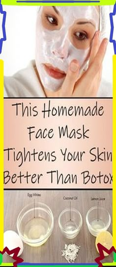 Homemade Face Mask To Tighten Your Skin Faster Than Botox | Homemade face masks, Homemade face, Skin care wrinkles Homemade Face Mask, Tighten Skin, Face Wrinkles, Thigh Fat, Homemade Face Masks, Large Pores, Homemade Face