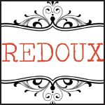 the word redoux written in black and white with an ornate border around it