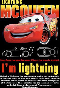 an advertisement for the lightning cars movie