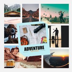 Square Collage Template Visme Collage Ads, Square Collage, Forest Adventure, New Forest, Forest