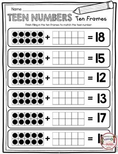 a printable worksheet for teaching numbers to teach students how to use them