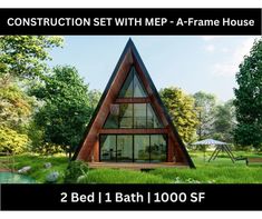 a - frame house with 2 beds and 1 bath for sale in the united states