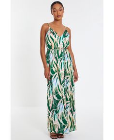 in stock Dress Quiz, Tropical Print Maxi Dress, Strappy Maxi Dress, Plunge Neckline, Satin Maxi, Satin Maxi Dress, Maxi Dress Green, Shop Maxi Dresses, Printed Maxi