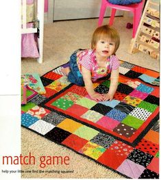 Quick Quilts, Kid Quilts, Mccalls Quilting, Quilting Digest, Kids Quilts, Baby Quilt Pattern, Quilting Board, Quick Quilt, Match Game