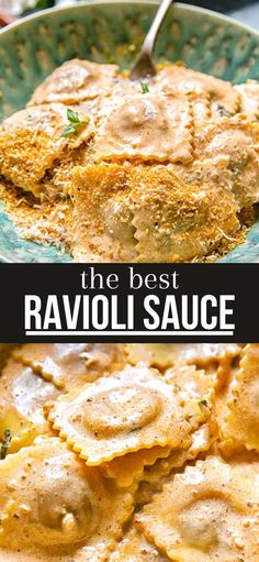 the best ravioli sauce is made with just three ingredients and it's so good to eat