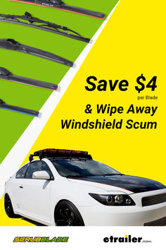 White car with windshield wipers Truck Tonneau Covers, Car Wiper, Roof Racks, Camper Parts, Tonneau Cover, Wiper Blades, Windshield Wipers, Custom Fit, Bugs