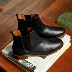 Nwt. Very Cute Smooth Black Leather Chelsea Boots. Made In Portugal Flat Chelsea Boots, Black Leather Chelsea Boots, Chelsea Ankle Boots, Leather Chelsea Boots, Goat Leather, Fall Shoes, Shoe Style, Parisian Style, Embossed Leather