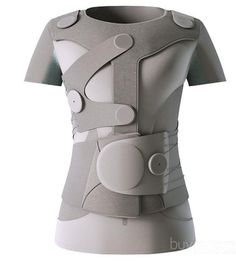 a woman's t - shirt with an arm and shoulder braces on it