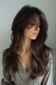 19 Choppy Haircuts for Long Hair: Bold and Beautiful Styles to Rock Choppy Layers Medium Hair, Wolf Cut Girls Long Hair, Long Wolfcut Straight Hair, Funky Haircuts For Long Hair, Long Layered Hair With Bangs Round Face, Fun Haircuts For Long Hair, Unique Long Haircut, Long Hair Choppy Layers, Choppy Long Layered Haircuts