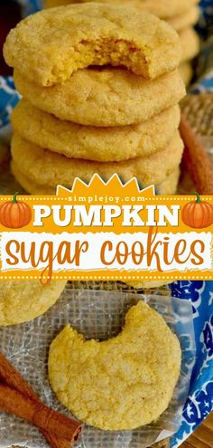 Pumpkin Sugar Cookies, fall baking, thanksgiving desserts, pumpkin recipes November Treats, Pumpkins Recipes, Spice Sugar Cookies, Pumpkin Sugar Cookies, Pumpkin Cookie Recipe, Sugar Cookie Recipe Easy, Sugar Cookie Mix, Pumpkin Recipe