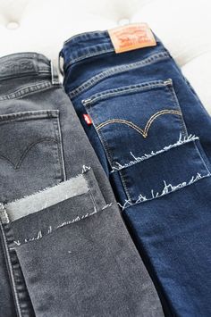 DIY: How To Cut The Hem Off Jeans | Red White & Denim Raw Hem Jeans Diy, Frayed Jeans Diy, Cut Up Jeans, England Lifestyle, Jeans Love