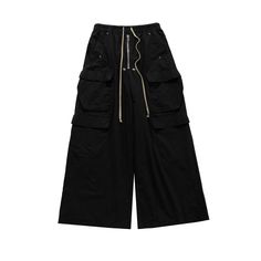 Black Pockets Stealth Cargo Pants - h0neybear Black Baggy Pants, Oversized Trousers, Overalls Men, Roblox Clothing, Men's Streetwear, Style Cargo Pants, Black Cargo Pants, Style Cargo, Mens Pants Fashion