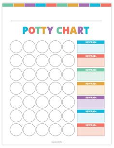 a printable potty chart for kids