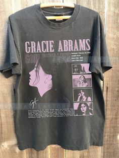 Retro Gracie Bootleg 90s Shirt , Good Riddance Abrams Tshirt, Gracie  Music Fan Gift, Gracie T-shirt, Gracie Shirt Gift for men women tshirt : 100% Cotton (fiber content may vary for different colors) .: Medium fabric (5.3 oz/yd² (180 g/m .: Classic fit .: Runs true to size HOW TO ORDER Pick you favorite design. Review the size & color charts above FIRST and then select shirt size and color from the dropdown menu. Indicate the birthday year in the personalization box. Please note size measurements for t-shirts may differ +/- 1 inch due to the manufacturer. Colors may not exactly match what's shown on screen. Thanks for stopping by my shop. Feel free to reach out for any questions you may have. I appreciate your business. Gracie Abrams Tshirt, Gracie Abrams Shirt, J Cole Shirt, Rapper Shirts, Good Riddance, 90s Shirts, Women Tshirt, Birthday Girl Shirt, Graphic Tees Vintage