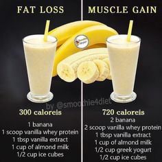 Fitness Facts, Muscle Gain, Healthy Shakes