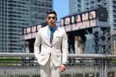 Summer Suede Style Suit | Leo Chan of Levitate Style Uniqlo