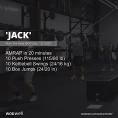 people doing squats in a gym with the caption'jack'written below