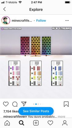 an iphone screenshot showing the different colors and sizes of pixeles on each screen