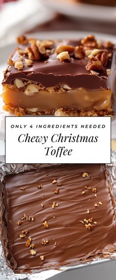 Image for Chewy Christmas Toffee Chestnut Christmas Recipes, Better Than Anything Toffee, Soft Toffee Recipe, Christmas Toffee Bark, Christmas Toffee Recipe, Homemade Toffee Recipe, Christmas Toffee, English Toffee Recipe, Soft Toffee