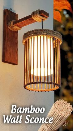 Small Wood Projects Diy, Diy Projects Wood, Wood Working Ideas, Pins Ideas, Wood Lamp Design, Large Workshop, Diy Boho Decor, Home Design Diy, Bamboo Crafts