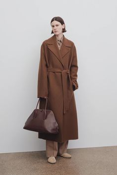 Malika Coat in Cashmere and Wool – The Row Camel Coat, Brown Coat, Double Breasted Coat, Cashmere Wool, Fall Wardrobe, Cold Day, Double Breasted, The Row, Camel