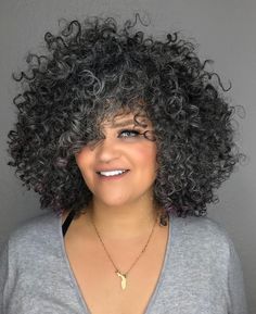 15 Photos of Dreamy Silver Curly Hair Silver Curly Hair, Curly Hair Mousse, Care Haircut, Tight Curls, Curl Pattern, Going Gray, Hair Detangler, Celebrity Beauty