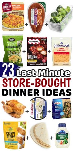 the 25 last minute store bought dinner ideas are on sale for only $ 3 99