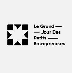 the logo for le grand jour des petits entrepreurs is shown